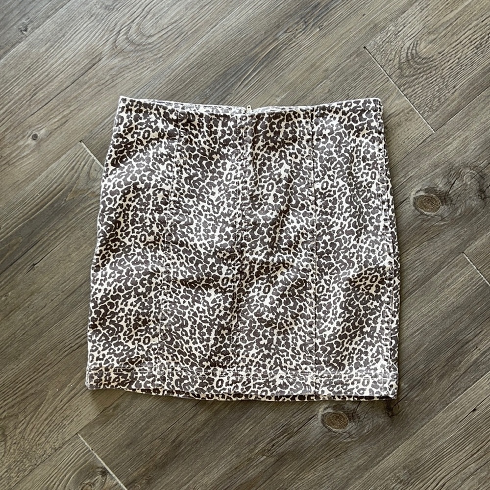 Free people Cheeta Print Skirt